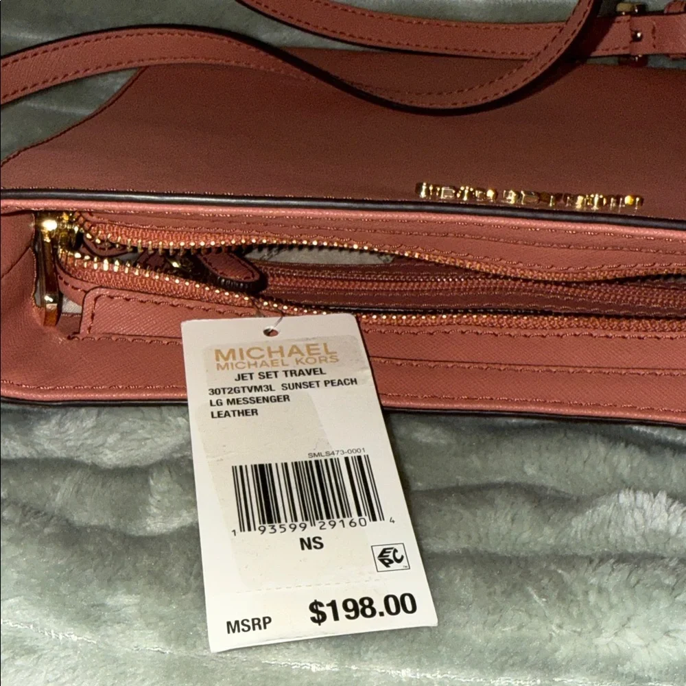 NWT! Michael Kors Jet Set Travel Large Messenger Leather Crossbody Bag - Picture 9 of 13